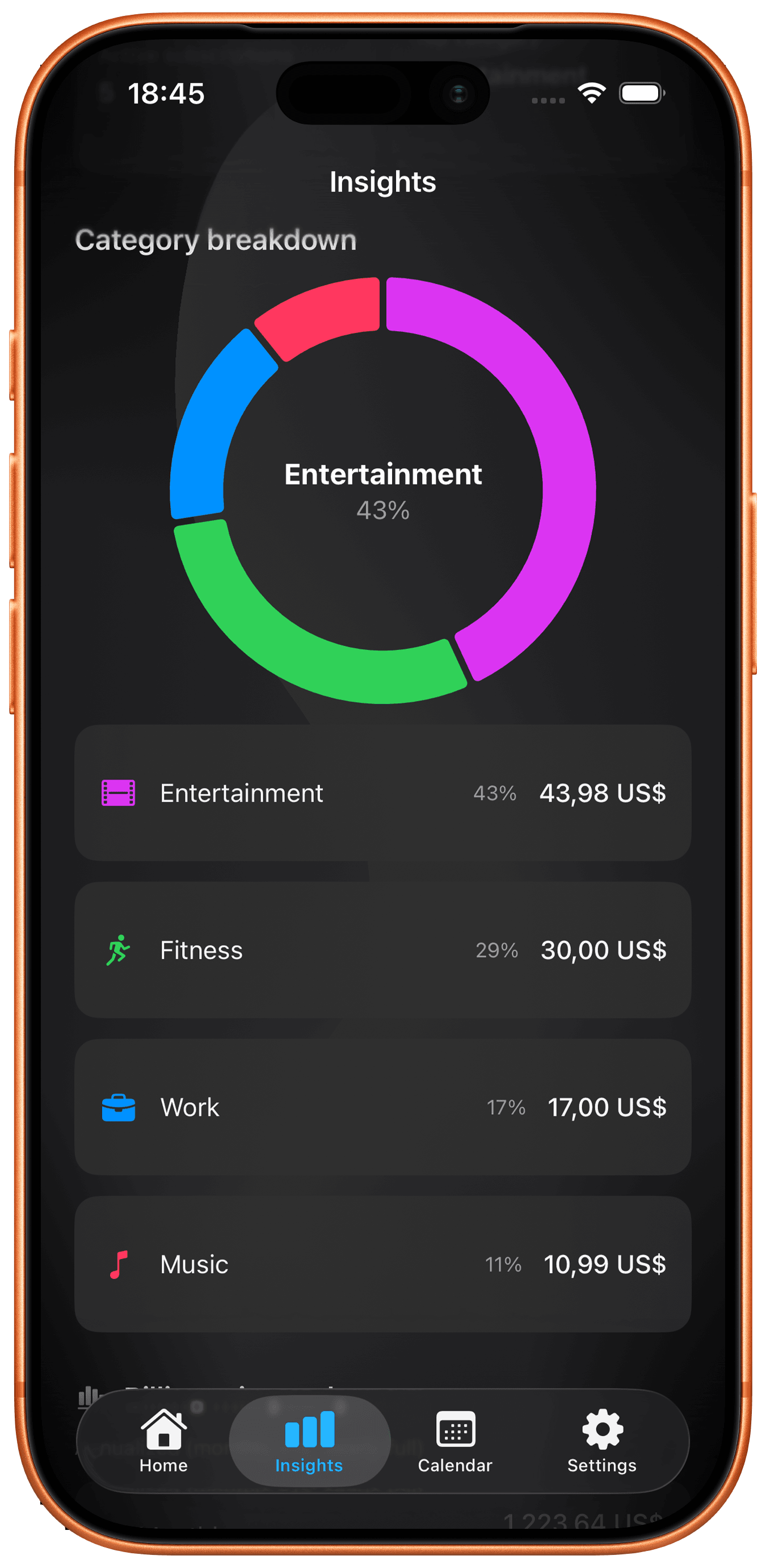Get insights of your spendings in Loopro app