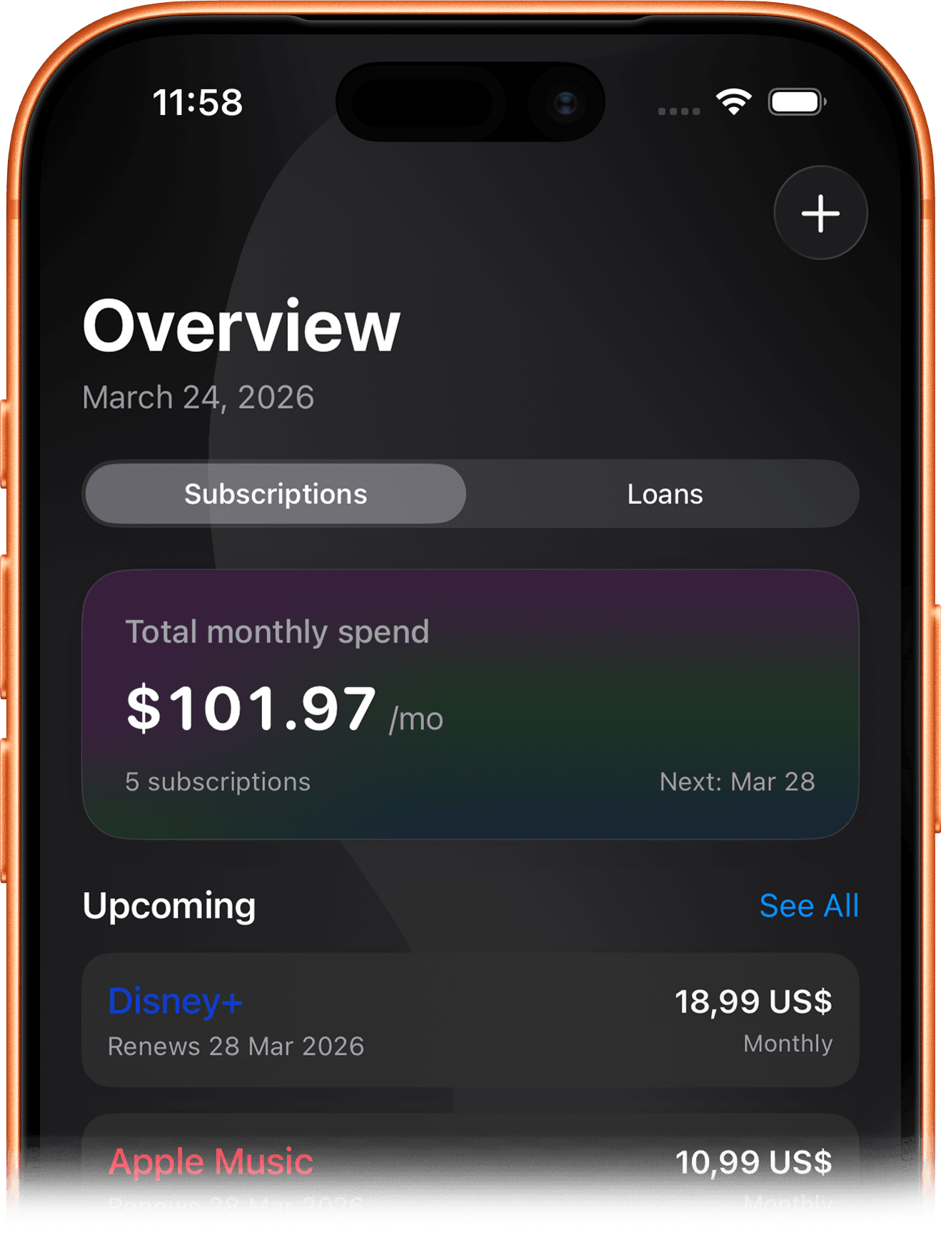 Loopro app preview on iPhone