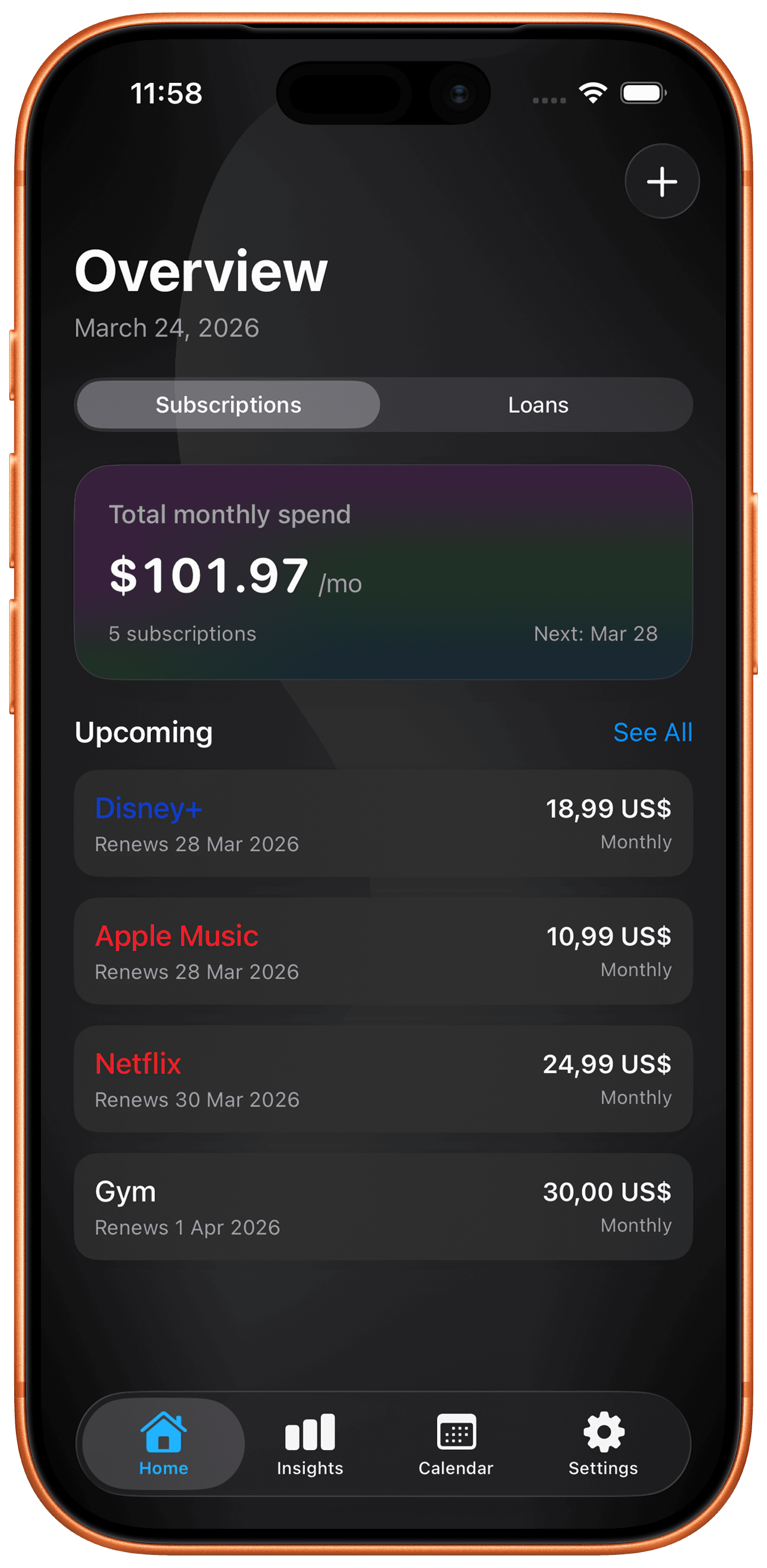 Loopro app preview on iPhone